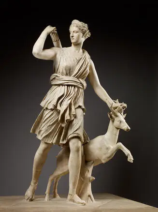 Artemis à la biche dite Diane de Versailles