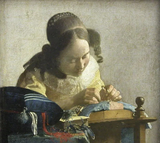 La Dentellière by Johannes Vermeer